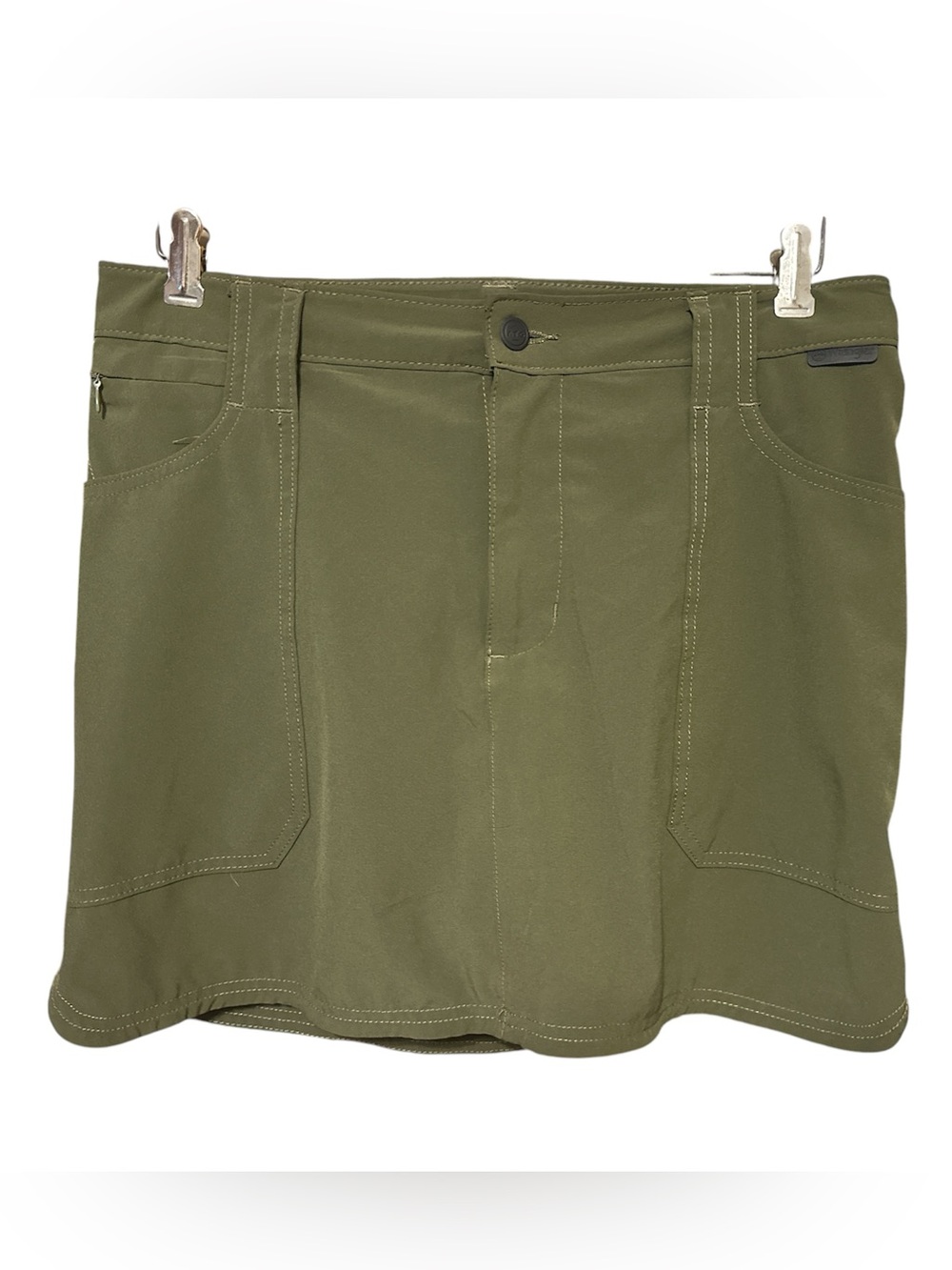 Wrangler Olive Utility Mini Skirt
